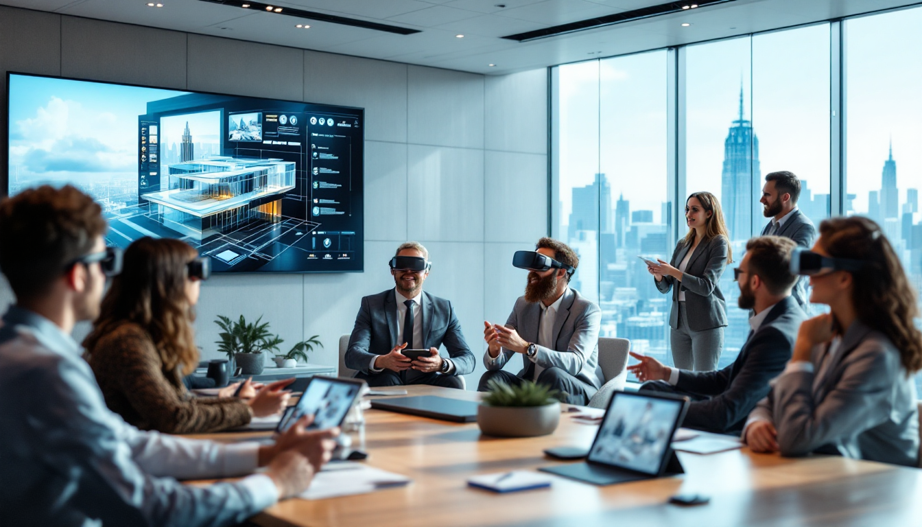uso de realidade virtual e realidade aumentada para interação com clientes e apresentação de projetos foco soluções em projetos